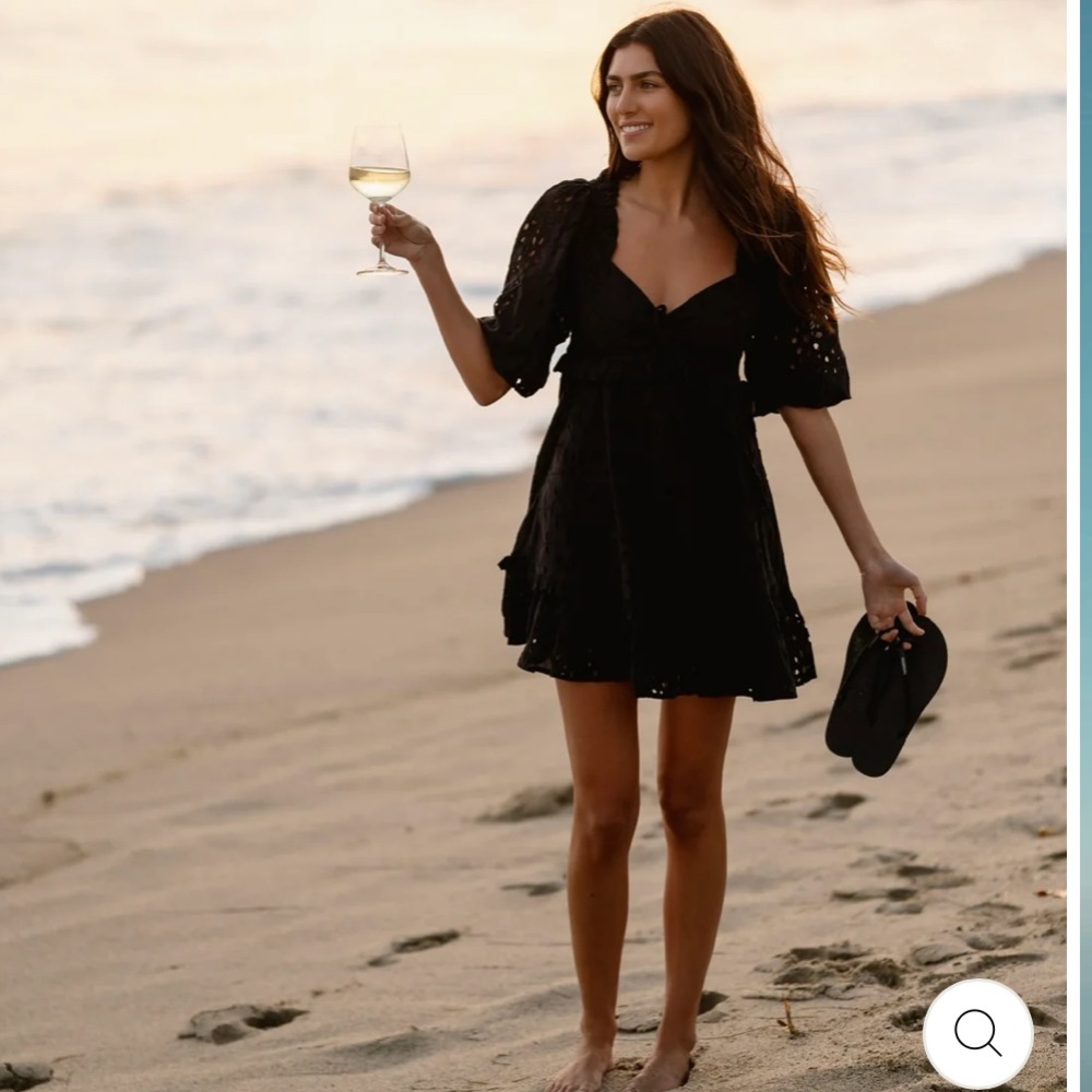 Black eyelet cleobella dress